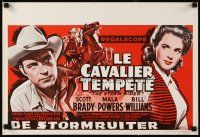 6d835 STORM RIDER Belgian '57 stranger Scott Brady, sheriff Bill Williams, Mala Powers is trouble!