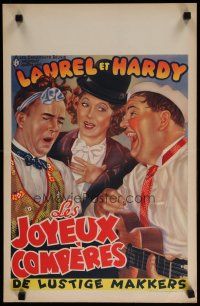 6d842 THEM THAR HILLS Belgian R50s great art of wacky Laurel & Hardy + Mae Busch!