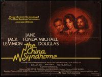 6d230 CHINA SYNDROME British quad '79 Jack Lemmon, Jane Fonda, Michael Douglas, soon you will know