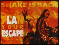 6d241 ESCAPE FROM L.A. teaser DS British quad '96 Kurt Russell returns as Snake Plissken!