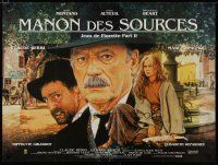 6d268 MANON OF THE SPRING DS British quad R90s Claude Berri, Yves Montand, art by Michel Jouin!