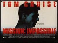 6d272 MISSION IMPOSSIBLE DS British quad '96 Tom Cruise, Jon Voight, Brian De Palma directed!