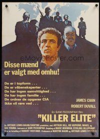 6d356 KILLER ELITE Danish '75 art of James Caan & Robert Duvall, directed by Sam Peckinpah!