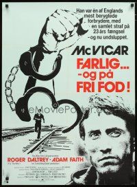 6d367 MCVICAR Danish '81 Roger Daltrey had nothing to lose, crime biography!