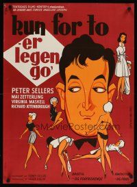 6d374 ONLY TWO CAN PLAY Danish '62 Lundvald art of Peter Sellers & sexy women, Mai Zetterling!