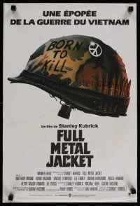 6d180 FULL METAL JACKET French 15x21 '87 Stanley Kubrick's Vietnam War movie, born to kill!