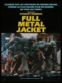 6d181 FULL METAL JACKET teaser French 15x21 '87 Kubrick, Matthew Modine & wounded Arliss Howard!