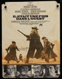 6d194 ONCE UPON A TIME IN THE WEST French 15x21 '69 Leone, Cardinale, Fonda, Bronson & Robards!