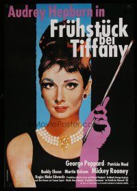 6d071 BREAKFAST AT TIFFANY'S German R80s different Peltzer art of sexy elegant Audrey Hepburn!