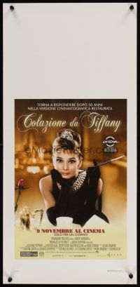 6d648 BREAKFAST AT TIFFANY'S advance Italian locandina R11 Audrey Hepburn, shown on one day only!