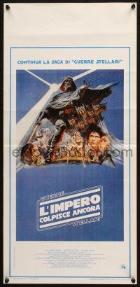 6d666 EMPIRE STRIKES BACK Italian locandina '80 George Lucas sci-fi classic, cool artwork by Jung!