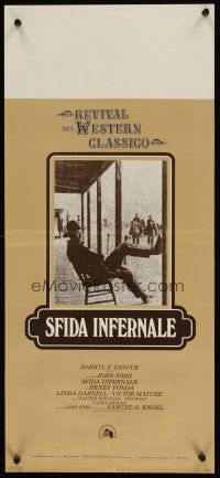 6d694 MY DARLING CLEMENTINE Italian locandina R80 John Ford, Henry Fonda, Victor Mature!