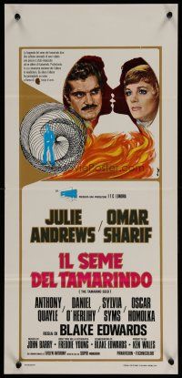 6d721 TAMARIND SEED Italian locandina '75 close-up art of lovers Julie Andrews & Omar Sharif!