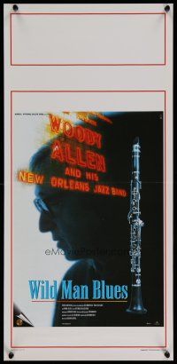6d726 WILD MAN BLUES Italian locandina '98 Woody Allen w/clarinet, jazz music documentary!