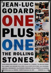 6d438 SYMPATHY FOR THE DEVIL English Japanese 29x41 1996 Godard, One Plus One, Rolling Stones!