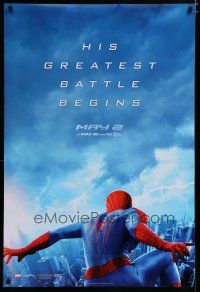 6e048 AMAZING SPIDER-MAN 2 teaser DS 1sh '14 Andrew Garfield, his greatest battle begins!
