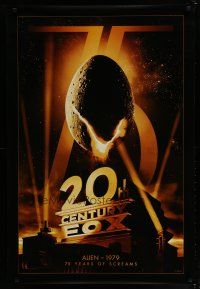 6e012 20TH CENTURY FOX 75TH ANNIVERSARY commercial poster '10 image of Alien egg hatching!