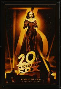 6e005 20TH CENTURY FOX 75TH ANNIVERSARY commercial poster '10 Bette Davis in All About Eve!