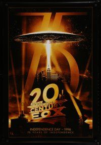 6e011 20TH CENTURY FOX 75TH ANNIVERSARY commercial poster '10 image from Independence Day!