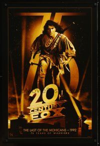 6e007 20TH CENTURY FOX 75TH ANNIVERSARY commercial poster '10 Day-Lewis in Last of the Mohicans!