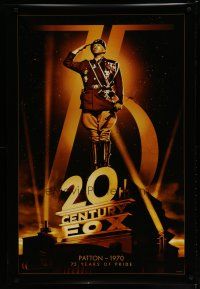 6e009 20TH CENTURY FOX 75TH ANNIVERSARY commercial poster '10 George C. Scott as Patton!