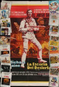 6f053 LOT OF 26 FOLDED ARGENTINEAN POSTERS '60s-70s different images from a variety of movies!