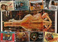 6f056 LOT OF 9 FOLDED ARGENTINEAN 43X58 POSTERS '70s-00s great images from a variety of movies!