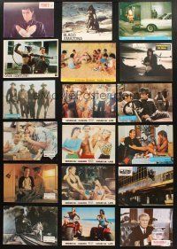 6f078 LOT OF 106 YUGOSLAVIAN LOBBY CARDS '60s-70s great color scenes from a variety of movies!