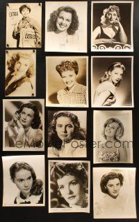 6f096 LOT OF 18 8x10 STILLS OF FEMALE ACTRESSES '40s-60s great portraits of pretty ladies!