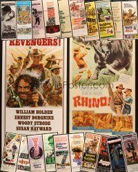 6f122 LOT OF 22 UNFOLDED INSERTS '60s-80s great images from a variety of different movies!