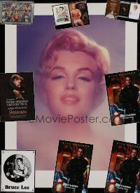 6f177 LOT OF 12 UNFOLDED SPECIAL POSTERS '60s-90s Marilyn Monroe, Bruce Lee & many more!