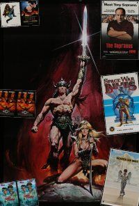 6f180 LOT OF 10 UNFOLDED SPECIAL POSTERS '70s-90s Conan the Barbarian & other different images!