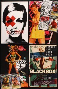 6f201 LOT OF 10 UNFOLDED MUSIC POSTERS FROM BLACKBOX '10s cool concert posters, some signed!