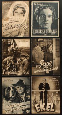 6f052 LOT OF 6 GERMAN PROGRAMS '30s many different images from a variety of movies!