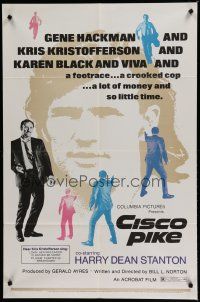 6g167 CISCO PIKE 1sh '71 Gene Hackman, Kris Kristofferson, Karen Black, Viva!