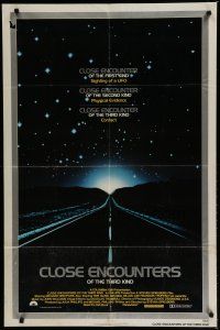 6g174 CLOSE ENCOUNTERS OF THE THIRD KIND 1sh '77 Richard Dreyfuss, Spielberg classic!