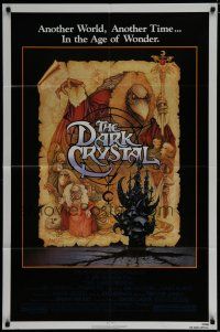 6g205 DARK CRYSTAL 1sh '82 Jim Henson & Frank Oz, Richard Amsel fantasy art!