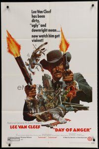 6g211 DAY OF ANGER 1sh '69 I Giorni Dell'ira, Van Cleef, spaghetti western, Frank McCarthy art!