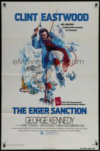 6g252 EIGER SANCTION 1sh '75 Clint Eastwood's lifeline was held by the assassin he hunted!