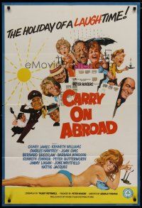 6g145 CARRY ON ABROAD English 1sh '72 Sidney James, Kenneth Williams, Joan Sims, English sex!