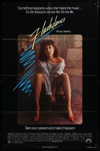6g301 FLASHDANCE 1sh '83 sexy dancer Jennifer Beals, take your passion and make it happen!