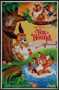 6g318 FOX & THE HOUND 1sh R88 two friends who didn't know they were supposed to be enemies!