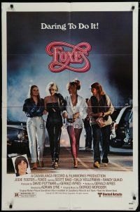 6g319 FOXES 1sh '80 Jodie Foster, Cherie Currie, Marilyn Kagen + super young Scott Baio!