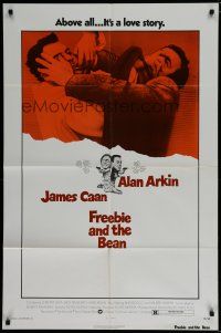 6g322 FREEBIE & THE BEAN 1sh '74 James Caan, Alan Arkin, it's a love story!
