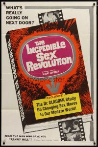 6g448 INCREDIBLE SEX REVOLUTION 1sh '65 the study on changing sex mores in our modern world!