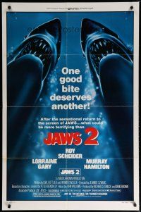 6g466 JAWS 2 1sh R80 one good bite deserves another, what could be more terrifying!