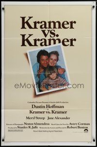 6g495 KRAMER VS. KRAMER 1sh '79 Dustin Hoffman, Meryl Streep, child custody & divorce!