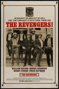 6g732 REVENGERS style B 1sh '72 Daniel Mann directed, William Holden, Ernest Borgnine, Woody Strode
