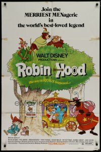 6g739 ROBIN HOOD 1sh '73 Walt Disney's cartoon version, the way it REALLY happened!