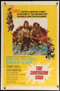 6g797 SOUTHERN STAR 1sh '69 Ursula Andress, George Segal & Orson Welles in Africa!